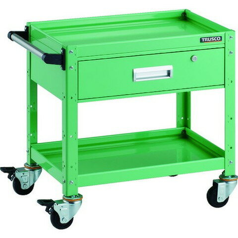TRUSCO トラスコ バーディワゴン 600X400XH600 深型1段引出付 YG色 BDW662YYG(代引不可)【送料無料】