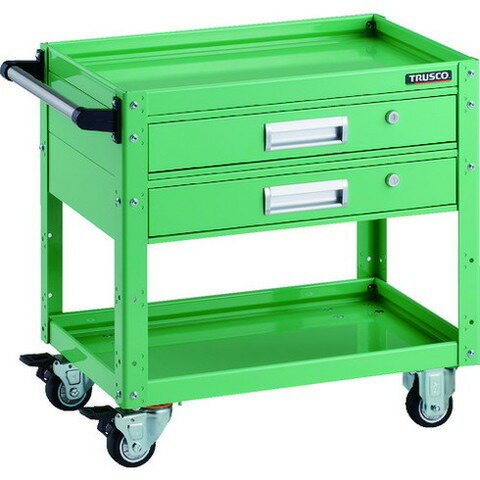 TRUSCO トラスコ イーグルワゴン 600X400 引出付 ウレタン車輪 YG色 EGW662V2UYG(代引不可)【送料無料】