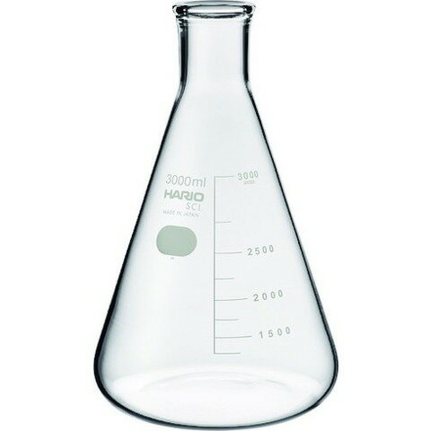 HARIO 三角フラスコ 目安目盛付 3000ml 