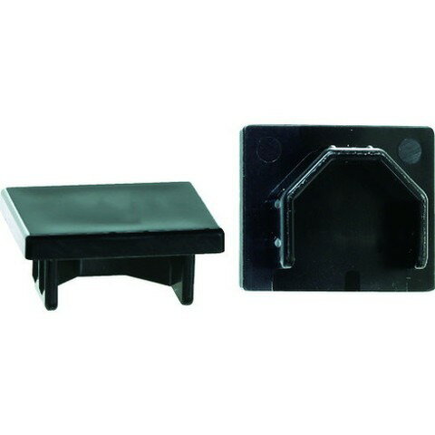 TRUSCO トラスコ ピクチャーレール用 エンドキャップ 2個入 ブラック TMCEBK(代引不可)