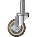 ハンマー 差込み旋回式ウレタン車輪(ナイロンホイール ボールベアリング)100mm 420SKUB100 金物 建築資材 キャスター 差し込み式キャスター(代引...