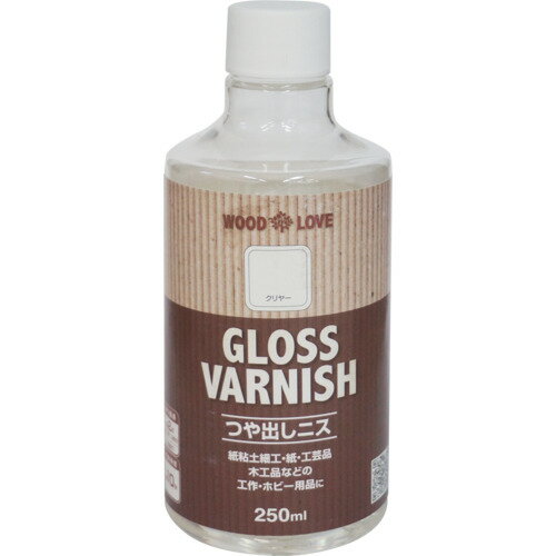 ニッぺ つや出しニス 250ml クリヤー 300N091-250 4976124516870 工事 照明用品 塗装 内装用品 塗料(代引不可)