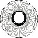 TRUSCO 工場扇ファクトリーファン用パーツ 後ガード組品 5316002000 環境改善用品 暑さ対策用品 工場扇(代引不可)