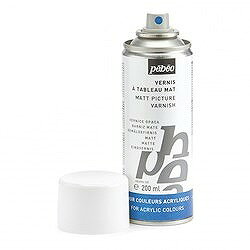 Pebeo マットバーニッシュ(つや消し 画面保護剤)油性 スプレー 200ml 520225 工事 照明用品 塗装 内装用品 塗料(代引不可)