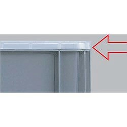サンコー 702451 TP330フタ 透明 70245100TM 物流 保管用品 コンテナ パレット ボ...