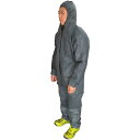 丸和ケミカル 不織布つなぎ服(グレー) 3Lサイズ 65903L 保護具 保護服 防護服 使い捨て保護服(代引不可)