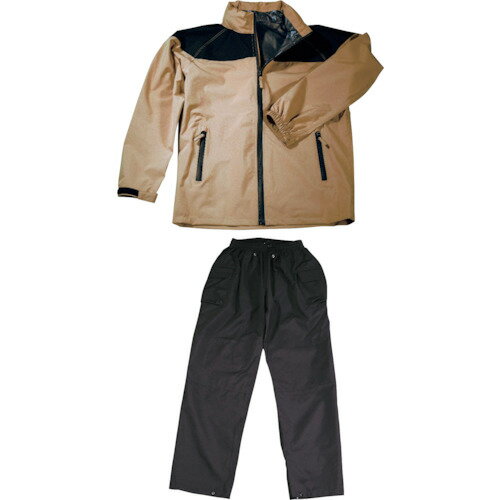 アーヴァン レインウェア ストレッチ強化レイン サンドベージュ 3L #8600 8600SAB3L 保護具 作業服 雨..