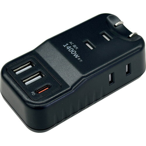 air-J 業界最小クラスモバイルタップACX3,USBX2,type-c(PD20W)X1 WH AOTN1BK オフィス 住設用品 OA用品..