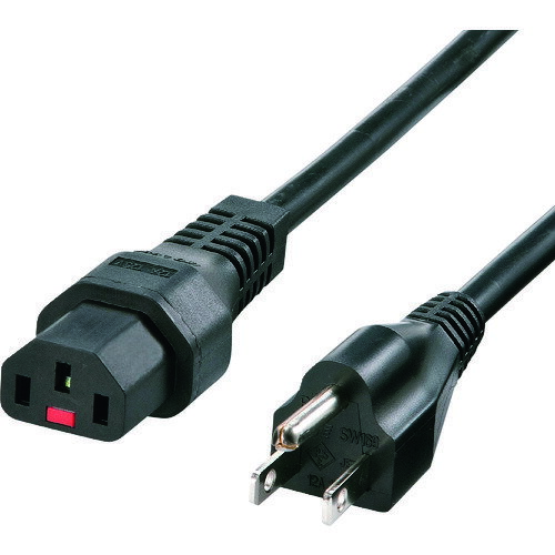 SANWA 抜け防止ロック電源コード(2m) APW12515C13LK02 電子機器 電設配線部品 電線(代引不可)【送料無..