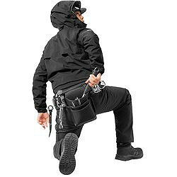 リコメン堂のMakku フレックスフィットレインスーツ ブラック L AS51302I 保護具 作業服 雨具(代引不可)【送料無料】｜アングル2