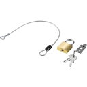 BUFFALO 南京錠+サブワイヤー付 マスターキー仕様 BLN02WM オフィス 住設用品 OA用品 セキュリティ器具(代引不可)