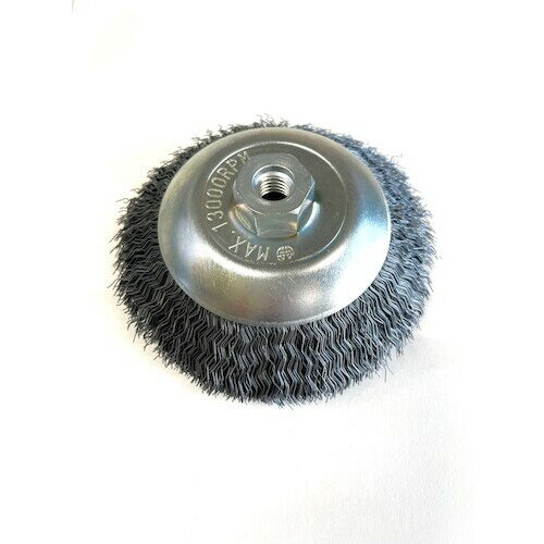 高島産業 ベベルブラシ 電動工具用 ベベル型 100xM10x67 SW-0.3 BM100 電動 油圧 空圧工具 研削研磨用品 カップブラシ(代引不可)