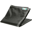 TRUSCO 防炎2類 防炎メッシュシートエコノミー 1.8mX5.4m ブラック BM1854BK 梱包用品 シート ロープ 防炎シート(代引不可)【送料無料】
