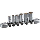 ネプロス 6.3セミディープソケットセット(12角・6コ組) NTB2M06WA(代引不可)【送料無料】