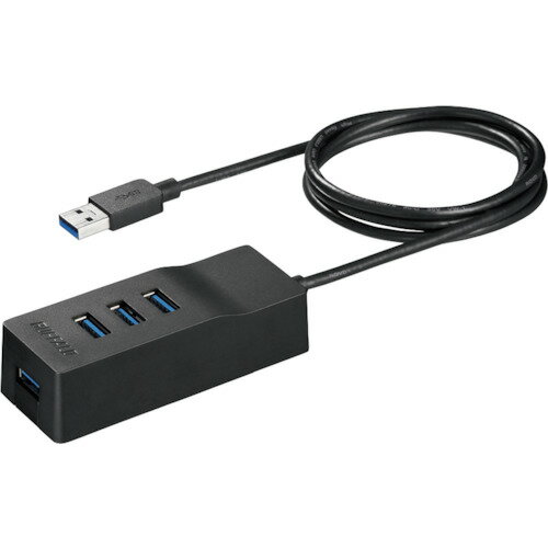BUFFALO USB3.0 上挿し 4ポートセルフパワーハブ マグネット付き ブラック BSH4A310U3BK オフィス 住設用品 OA用品 ケーブル(代引不可)【送料無料】