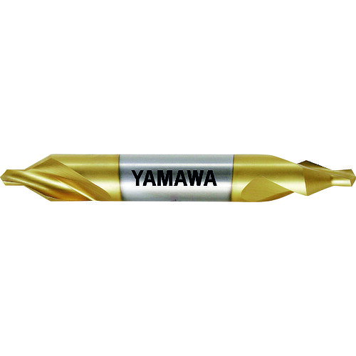 ヤマワ コーティング強ねじれ溝A形60° センタ穴ドリル CE-S V 3X60°X8 CESV3X60X8 ...