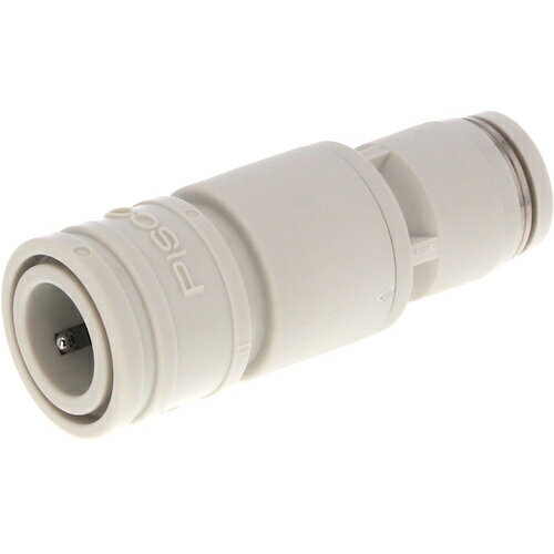 PISCO ライトカップリング 15シリーズソケット ワンタッチ継手タイプ チューブ外径:6mm ライトグレー仕..