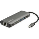 StarTech USBマルチハブ/USB-C/4K30Hz HDMI/60W PD/3x USB/LAN/SD DKT30CSDHPD3 オフィス 住設用品 ...