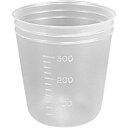 AS ディスポカップ(バキュームタイプ)300mL V-300 目盛付き アズワン 研究用品 理化学用品 ビーカー 計量カップ 5-077-04(代引不可)