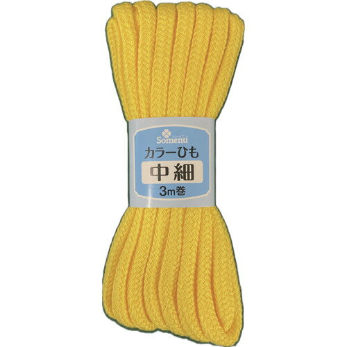 ●丈夫でソフトな風合いです。●巾着等袋物のひもなどに。●幅広い用途に。●色：黄●標準幅(mm)：6●長さ(m)：3●太さ約6mm×長さ3m●アクリル100％●丈夫でソフトな風合いです。●巾着等袋物のひもなどに。●幅広い用途に。●色：黄●標準幅(mm)：6●長さ(m)：3●太さ約6mm×長さ3m●アクリル100％【代引きについて】こちらの商品は、代引きでの出荷は受け付けておりません。【送料について】北海道、沖縄、離島は送料を頂きます。