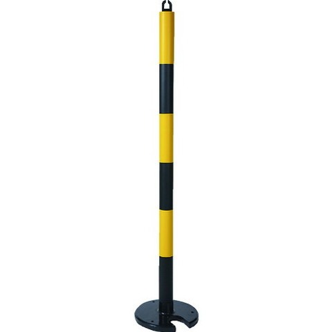 TRUSCO トラスコ ヤワラカゴムポール イエロー・ブラック 128cm アンカー穴10mm付 屋内型タイプ TGP06A(代引不可)【送料無料】