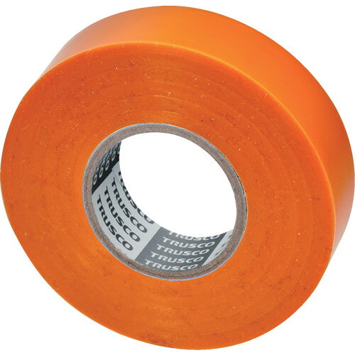TRUSCO 脱鉛タイプビニールテープ 19mmX20m オレンジ 1巻入り トラスコ中山 梱包用品 テープ用品 絶縁テープ GJ2120OR1P(代引不可)