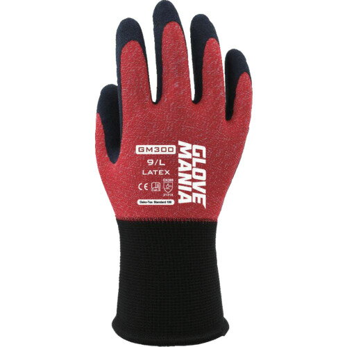 川西 GM300 グローブマニア ラテックス レッド XLサイズ 川西工業 保護具 作業手袋 すべり止め背抜き手..