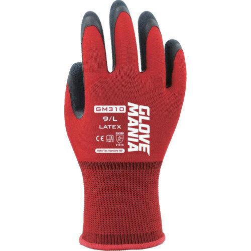 川西 GM310 グローブマニア ラテックス レッド XLサイズ 川西工業 保護具 作業手袋 すべり止め背抜き手..