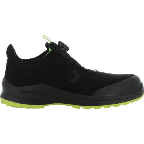 ●ダイヤル式仕様、脱ぎ履きし易いです。●先芯の耐衝撃性能はJIS規格の約3倍の衝撃に耐えられる樹脂先芯を採用されています。しっかりとつま先をお守ります。●静電気放電（ESD）機能により電子デバイスの破損を防ぎ、人体に帯電した静電気を逃がします。また、静電気による発火の危険も回避します。●前足部の回転円の意匠で小回りが効き、仕事中の動きが楽になります。●ミッドソールが耐踏み抜き繊維を使用し踏み抜き防止の為、ガラスや釘等鋭利なものから足裏を保護します。●建築、倉庫、物流、工場等。●寸法(cm)：25.0●足幅サイズ：3E●耐圧迫荷重(kN)：11kN●色：ブラック●アッパー：マイクロファイバー（人工皮革）ソール：ドイツのBASF発泡ポリウレタン2層底先芯：ナノカーボン耐踏み抜き：SJ FLEX耐踏み抜き繊維●ダイヤル式仕様、脱ぎ履きし易いです。●先芯の耐衝撃性能はJIS規格の約3倍の衝撃に耐えられる樹脂先芯を採用されています。しっかりとつま先をお守ります。●静電気放電（ESD）機能により電子デバイスの破損を防ぎ、人体に帯電した静電気を逃がします。また、静電気による発火の危険も回避します。●前足部の回転円の意匠で小回りが効き、仕事中の動きが楽になります。●ミッドソールが耐踏み抜き繊維を使用し踏み抜き防止の為、ガラスや釘等鋭利なものから足裏を保護します。●建築、倉庫、物流、工場等。●寸法(cm)：25.0●足幅サイズ：3E●耐圧迫荷重(kN)：11kN●色：ブラック●アッパー：マイクロファイバー（人工皮革）ソール：ドイツのBASF発泡ポリウレタン2層底先芯：ナノカーボン耐踏み抜き：SJ FLEX耐踏み抜き繊維【代引きについて】こちらの商品は、代引きでの出荷は受け付けておりません。【送料について】北海道、沖縄、離島は送料を頂きます。