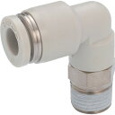 PISCO チューブフィッティング エルボ 適合外径8mm 接続口径R1/8 ライトグレー 日本ピスコ 空圧用品 流体継手 チューブ チューブ継手 PL8-01...