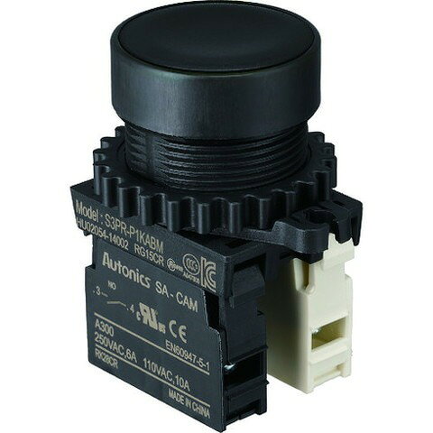 TRUSCO トラスコ 押シボタンスイッチΦ30 1a-1b 黒 30P1A1BMBK(代引不可)