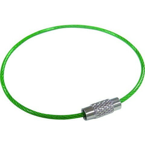 ニッサチェイン ビニコートキーワイヤー 緑 160mm 1PK=1個入リ P1752(代引不可)