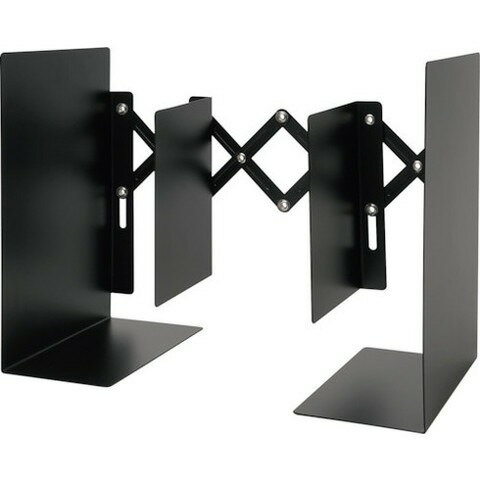 カール ブックエンド(伸縮型) ブラック ALB77K(代引不可)