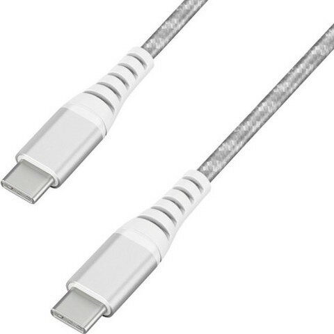 アイリスオーヤマ 517602 高耐久USB-C to USB-Cケーブル 1m シルバー ICCCC10S(代引不可) アイリスオーヤマ 517602 高耐久USB-C to USB-Cケーブル 1m シルバー ICCCC10S(代引不可)