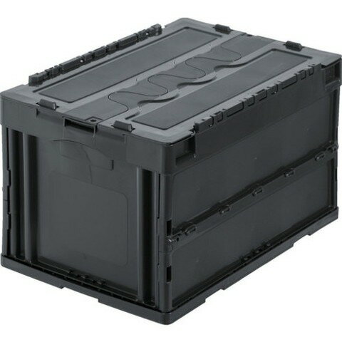 TRUSCO トラスコ 蓋ツキ折リタタミコンテナ 50L グレー CT50GY(代引不可)