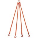 TRUSCO トラスコ 4本吊ベルトスリングセット 25mm幅X1.5m 吊リ角度60°時荷重0.86t(最大使用荷重1t) G254P150.86(代引不可)...