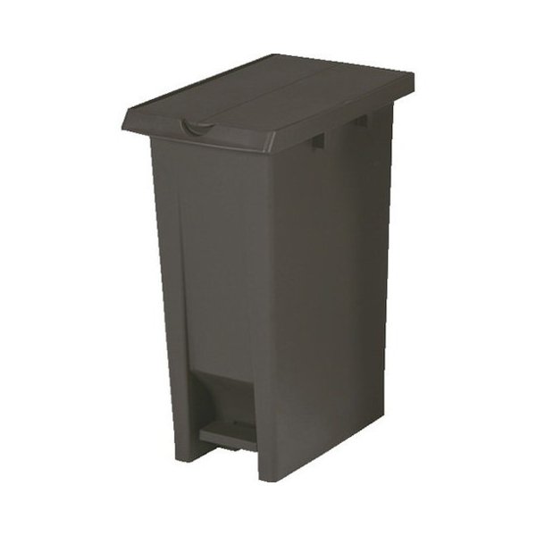 For Separated Refuse - E-CON ペダル式ダストボックス 808344 2枚フタ37ブラウン 80834401BRGL(代引不可)