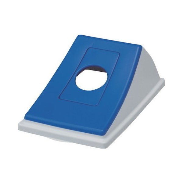 For Separated Refuse - E-CON ダストボックス 808302 45フタ丸穴ブルー 80830203WHBLE(代引不可)【送料無料】