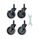 TRUSCO トラスコ クリーンフェニックスワゴン用キャスターセット100φNU車輪 M16鉄金具 CFLNU100M16SET(代引不可)【送料無料】