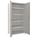 TRUSCO トラスコ 軽量棚両開扉付 875X600XH1800 天地6段 ネオグレー 63WT26 組立品 組立設置不可(代引不可)【送料無料】(3)