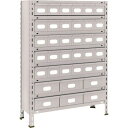TRUSCO トラスコ 軽量棚875X300X1200スチール引出小X30大X6 ネオグレー 43V808A5B2 組立品 組立設置不可(代引不可)【送料無料】