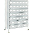 TRUSCO トラスコ 軽量棚875X450X1200スチール引出小X30大X6 ネオグレー 43X808A5B2 組立品 組立設置不可(代引不可)【送料無料】