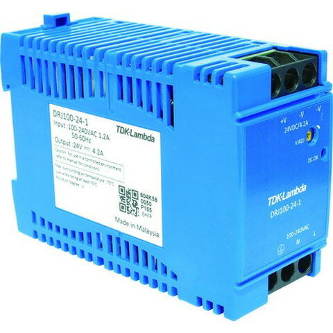 TDKラムダ DINレール取付専用ユニット型電源 DRJ 100W ブロック端子 DRJ100241(代引不可)【送料無料】