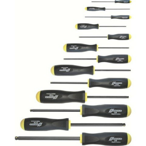 ボンダス プロホールド[[R]](ネジツカミ機能付ドライバー) インチ セット13本組(0.050-3/8) PBSX13(代..