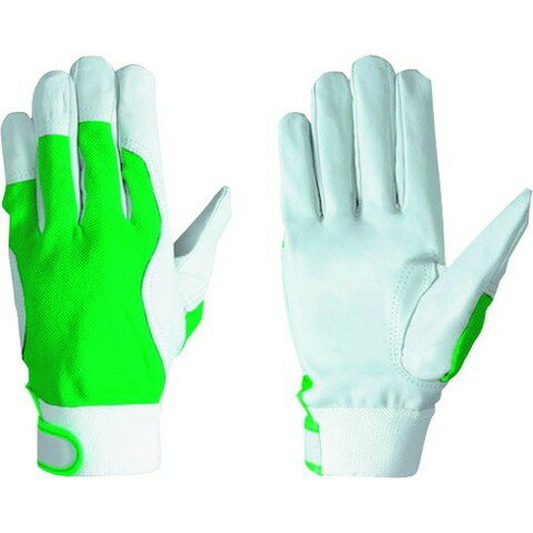 シモン 豚革甲メッシュ袖口マジック付 129豚白LL寸 PL129LL(代引不可)