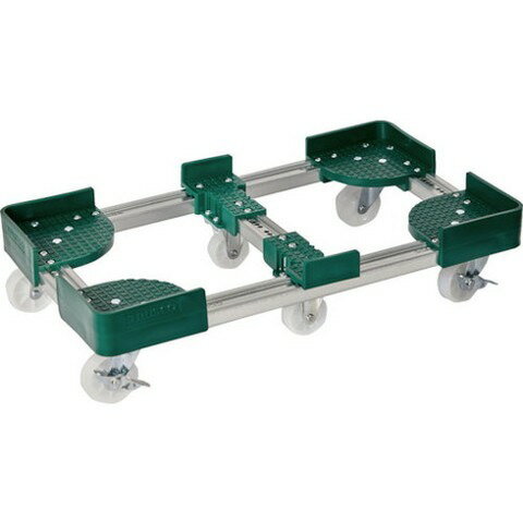 Rakuten - TRUSCO トラスコ 伸縮式コンテナ台車 内寸300-400X600-700 ストッパー付 FCD63060S 組立品 組立設置不可(代引不可)【送料無料】