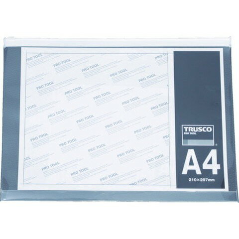 B5尺寸 - TRUSCO トラスコ ファスナー付クリアケース B5 SFCB5(代引不可)