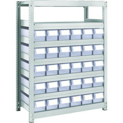 TRUSCO トラスコ M2型軽中量棚 H1200 樹脂透明引出付 小X30 M24347C30(代引不可)【送料無料】