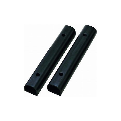 緑十字 カーストップ(車止メ) カーストップ-70W 高サ70×幅70×全長450mm 2個組 ゴム製 120020 物置・エ..