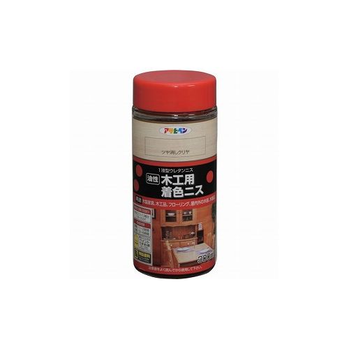 アサヒペン 木工用着色ニス 300ML ツヤ消シクリヤ 526120 (株)アサヒペン 塗装・内装用品 塗料(代引不可)